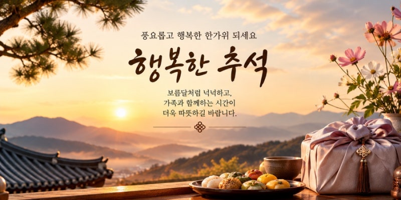 2026 추석 인사말 문구 추천 부모님 거래처 직장 친구 카톡 무료 이미지