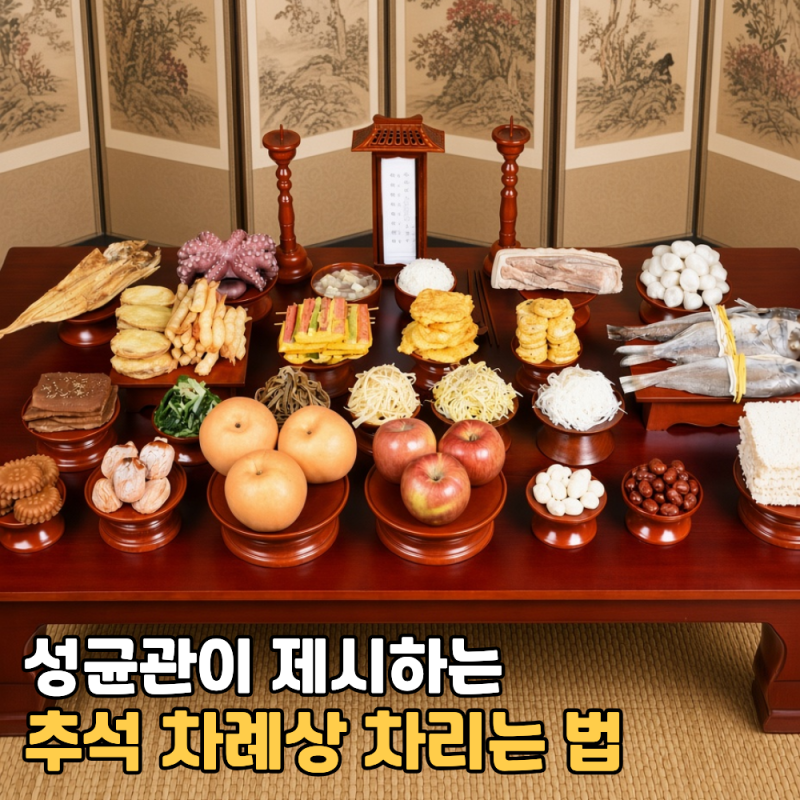 성균관 추석 차례상 차리는 법 명절 음식 주문 과일 추천