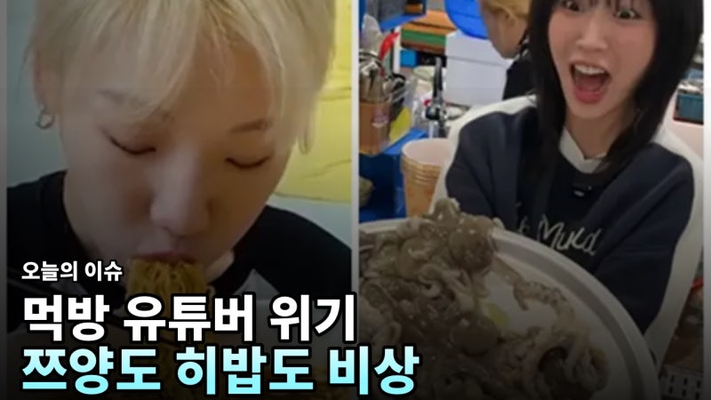 수익 창출 중단에 몰린 먹방 유튜버들, 쯔양·히밥도 비상