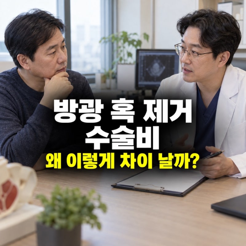 방광 혹 제거 수술비, 같은 수술인데 부담액이 달라지는 이유