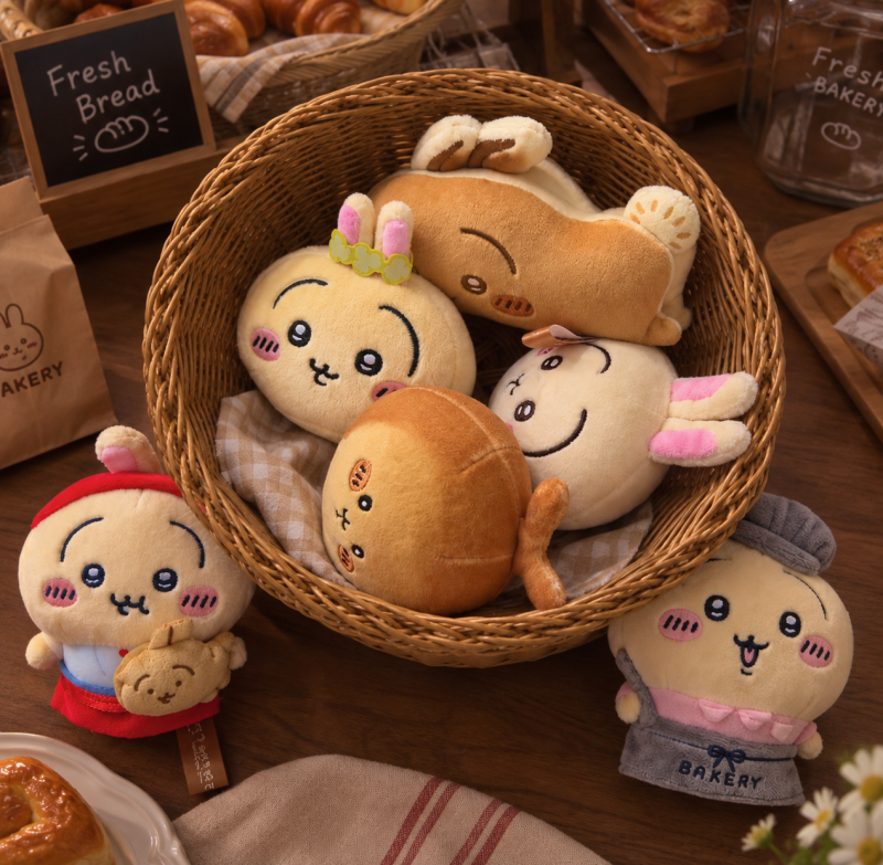 치이카와 우사기 말랑이 굿즈 모으기, 야끼빵·포요용·인어섬 모찌 페이스·베이커리빵 촉감....