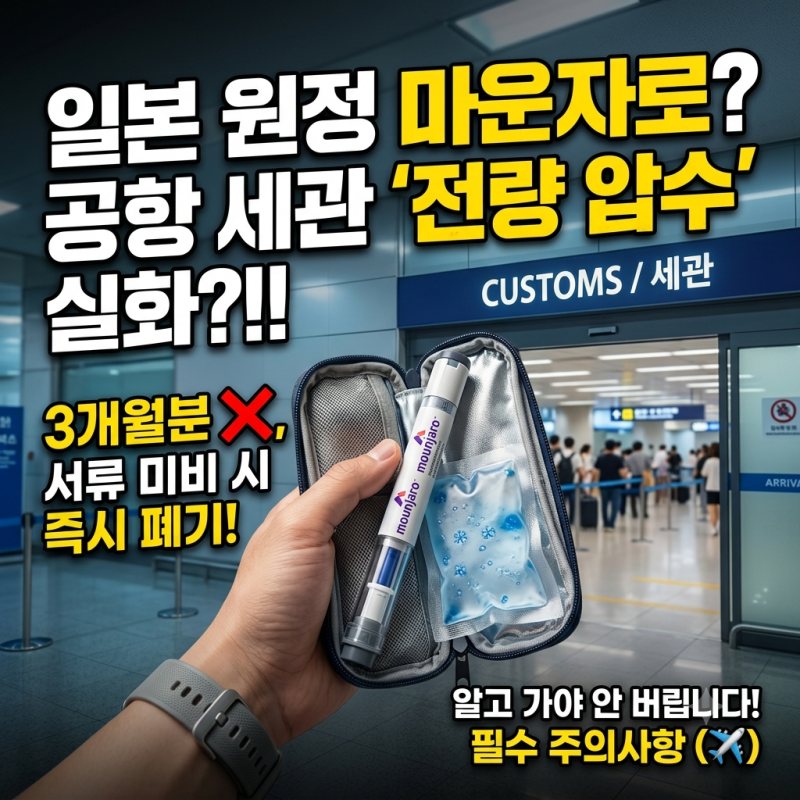 일본 마운자로 반입시 주의사항