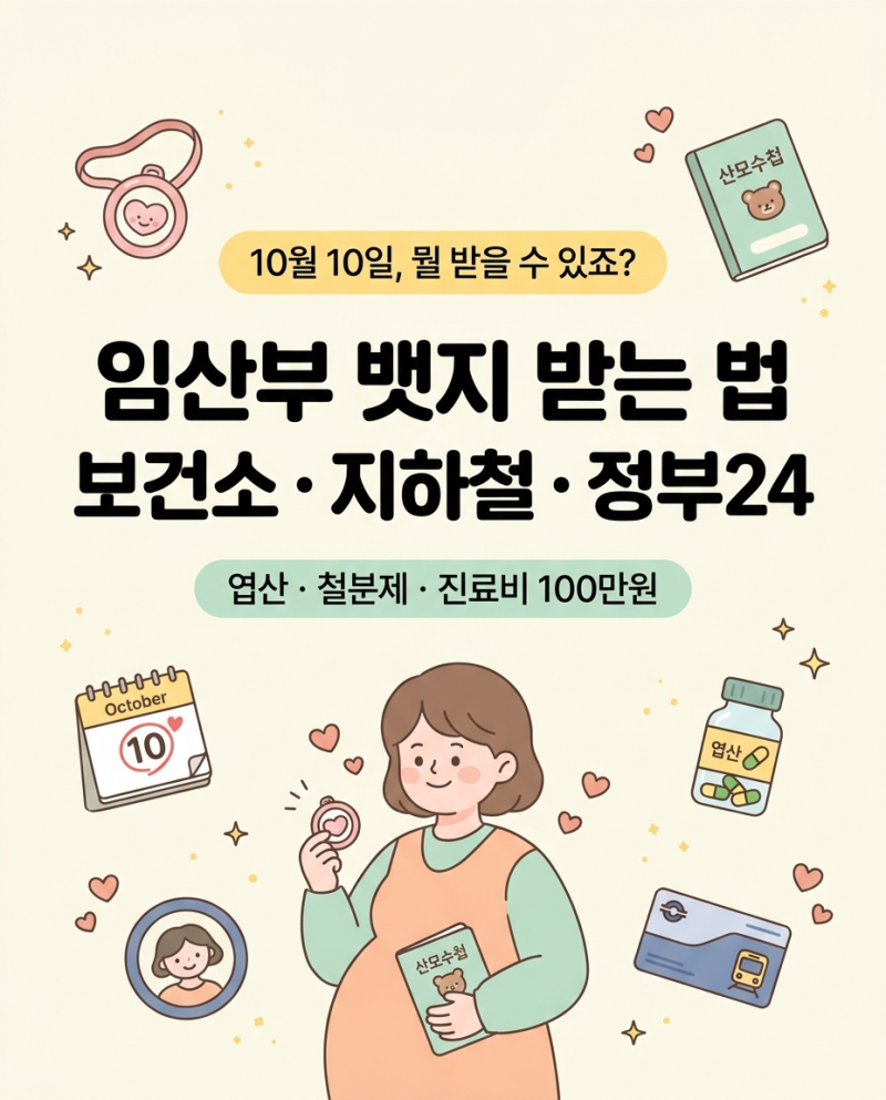 임산부 뱃지 받는 법 — 보건소·지하철·정부24, 임산부의 날(10월 10일)에 챙길 것 (2026)