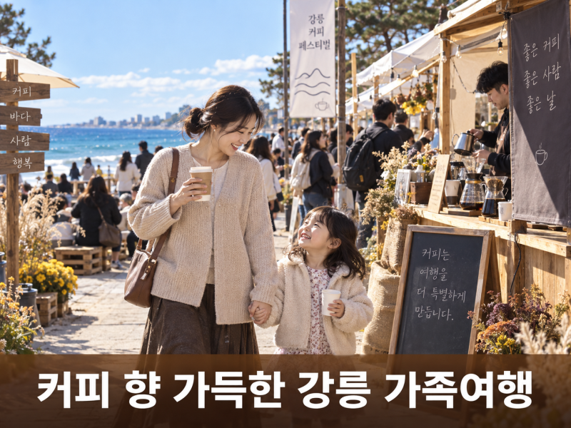 강릉커피축제 가족여행 후기｜무료 체험·주차·중앙시장 먹거리 총정리