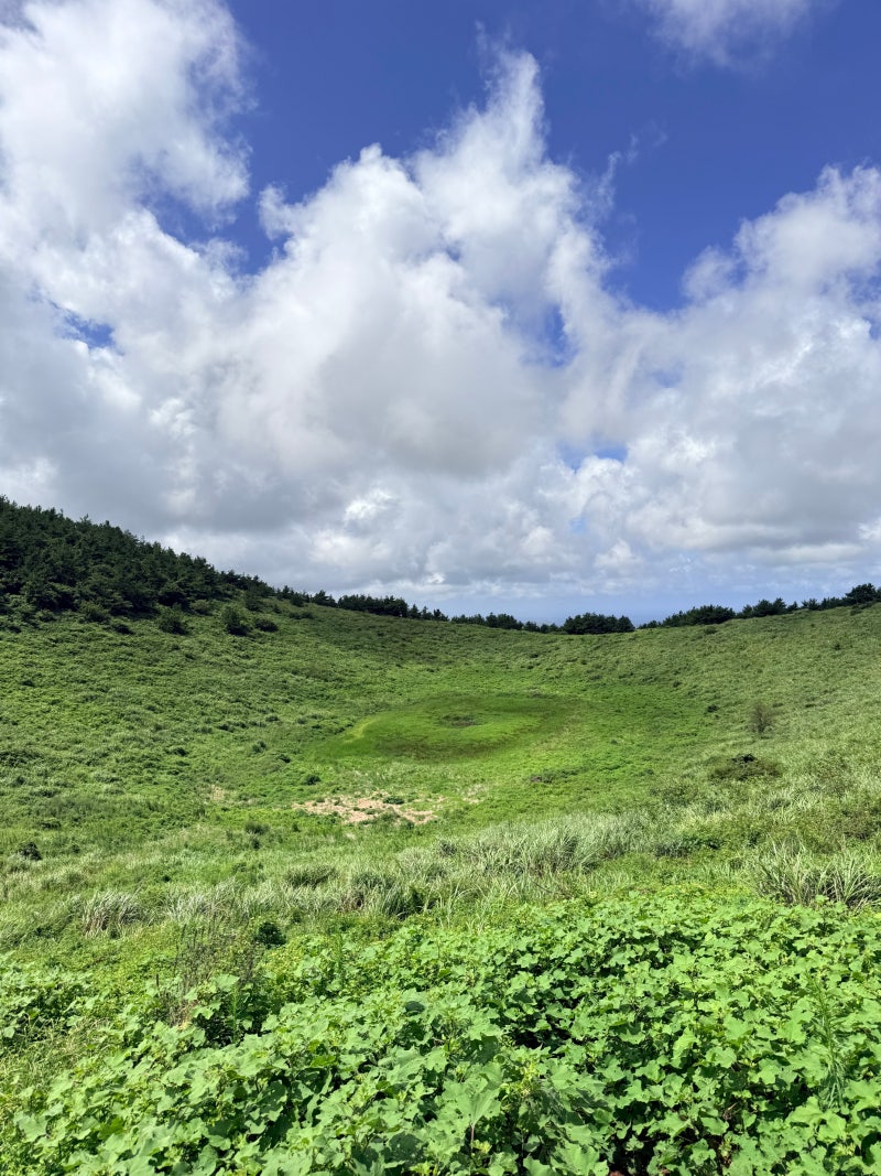 [濟州] 金岳岳，與孩子們一同20分鐘登頂，綠色火山口與濟州風光