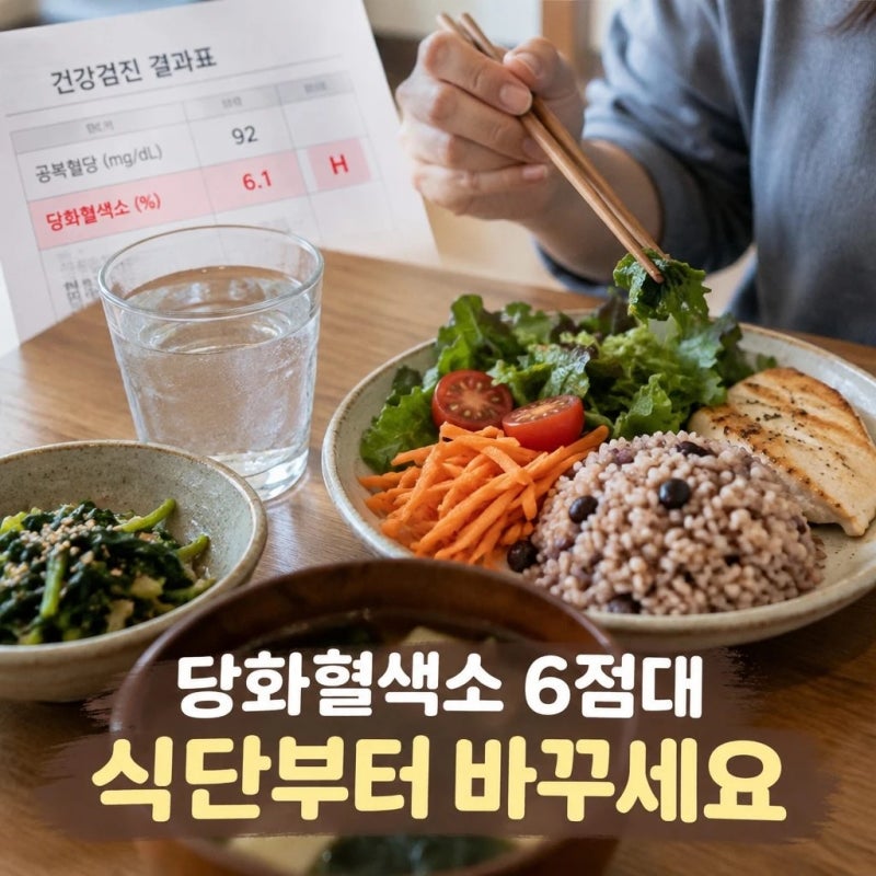 당화혈색소 6점대, 혹시 내가 당뇨일까? 지금 식단에서 먼저 바꿀 것