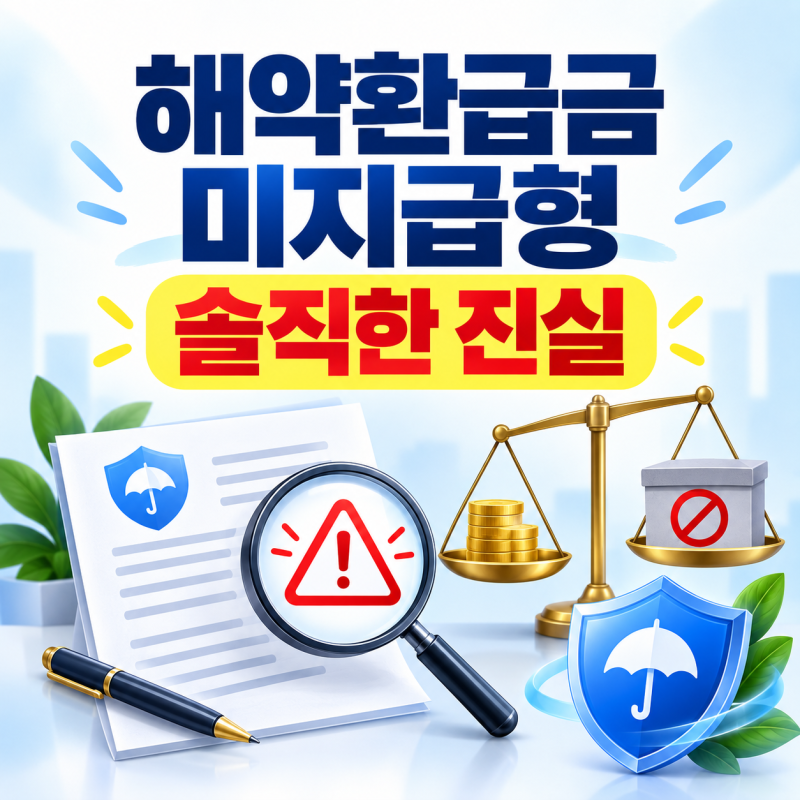 보험 영업사원이 절대 추천하지 않는 '해약환급금 미지급형'의 솔직한 진실