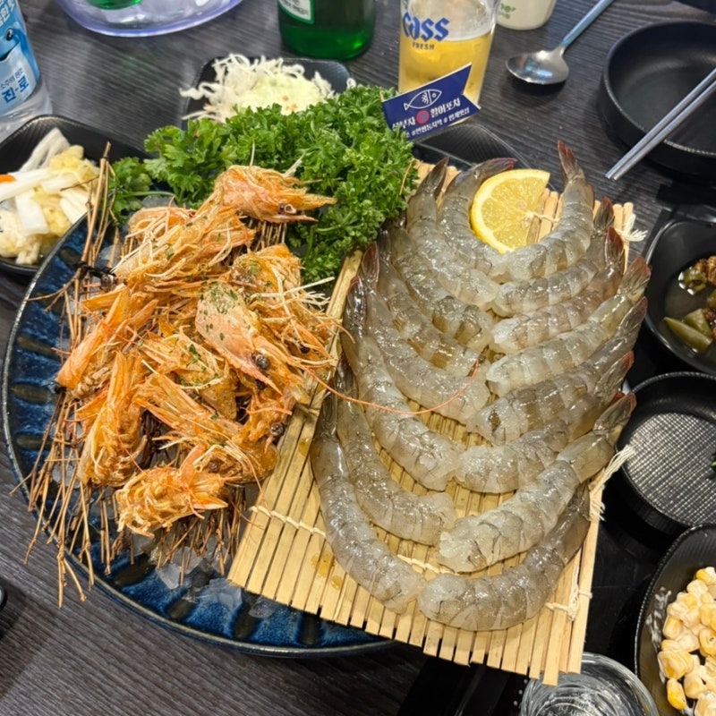 범계역 횟집 삼부자활어 범계점｜생새우회에 불닭마요 찍어먹어본 후기
