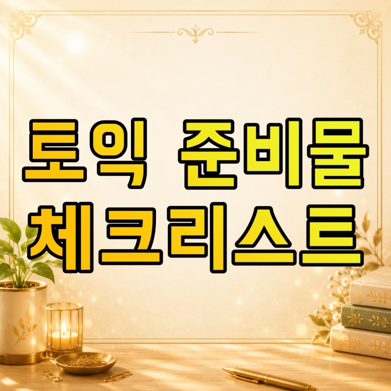 토익 준비물 뭐 챙길까? 수험표 출력·연필·샤프·시계부터 컴싸 마킹까지 확인