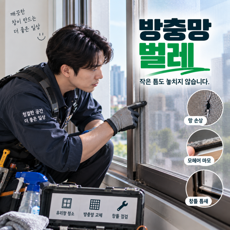 방충망 벌레 들어오는 이유, 교체 전 제가 꼭 확인하는 부분