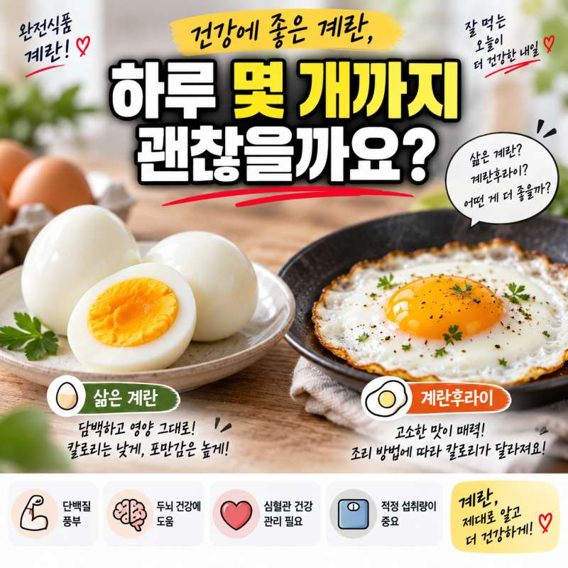 계란 콜레스테롤 걱정, 이제 그만해도 되는 이유