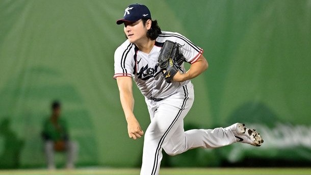 [AG] '곽빈 6이닝 10K 노히트' 한국 야구, '난적' 대만 5-0 완파…쾌조의 첫 승