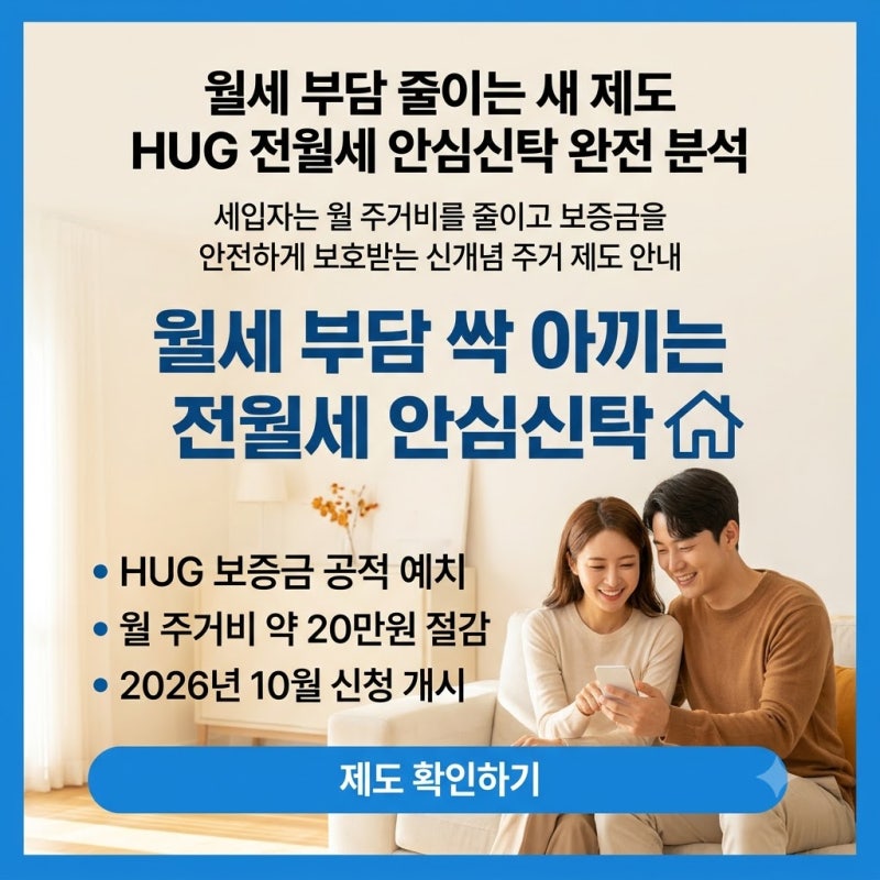 전월세 안심신탁 총정리 : 세입자·집주인 모두 월 20만 원 아끼는 방법 (feat. HUG)