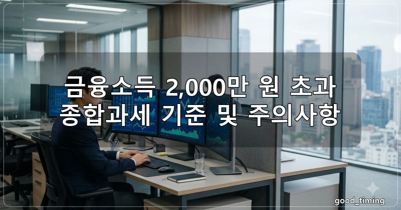 금융소득종합과세 기준 2000만원 넘으면 어떻게 될까? 세금 계산과 체크포인트