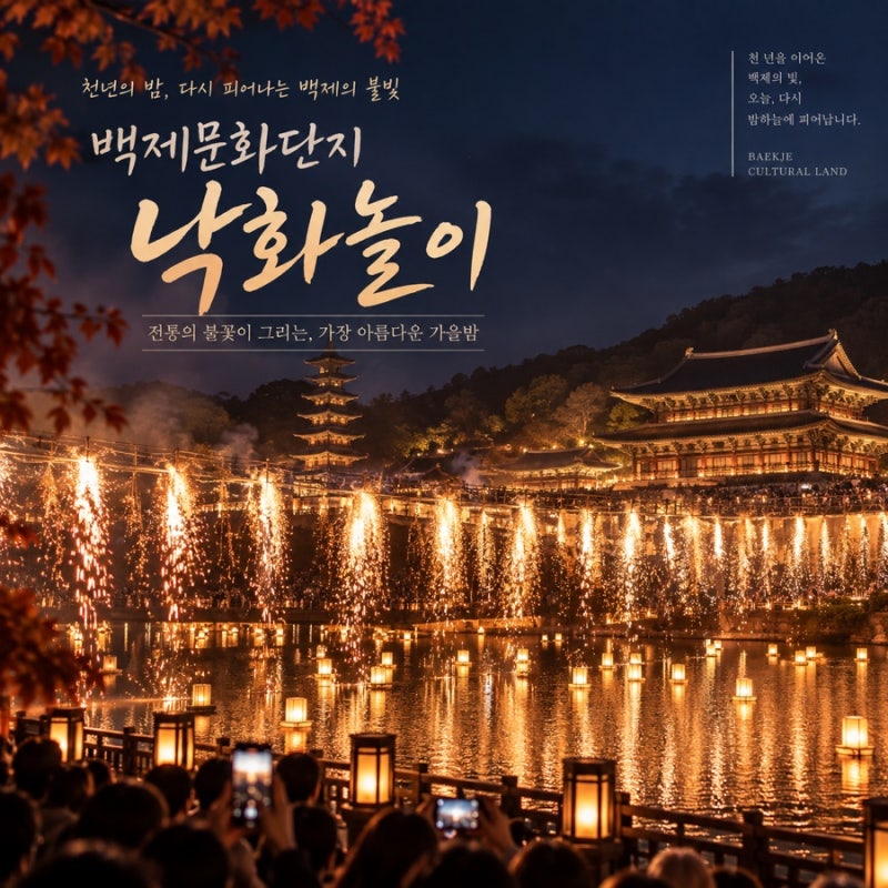 2026 백제문화단지 낙화놀이 예약, 예매 방법 11월 7일 일정 미리 보기