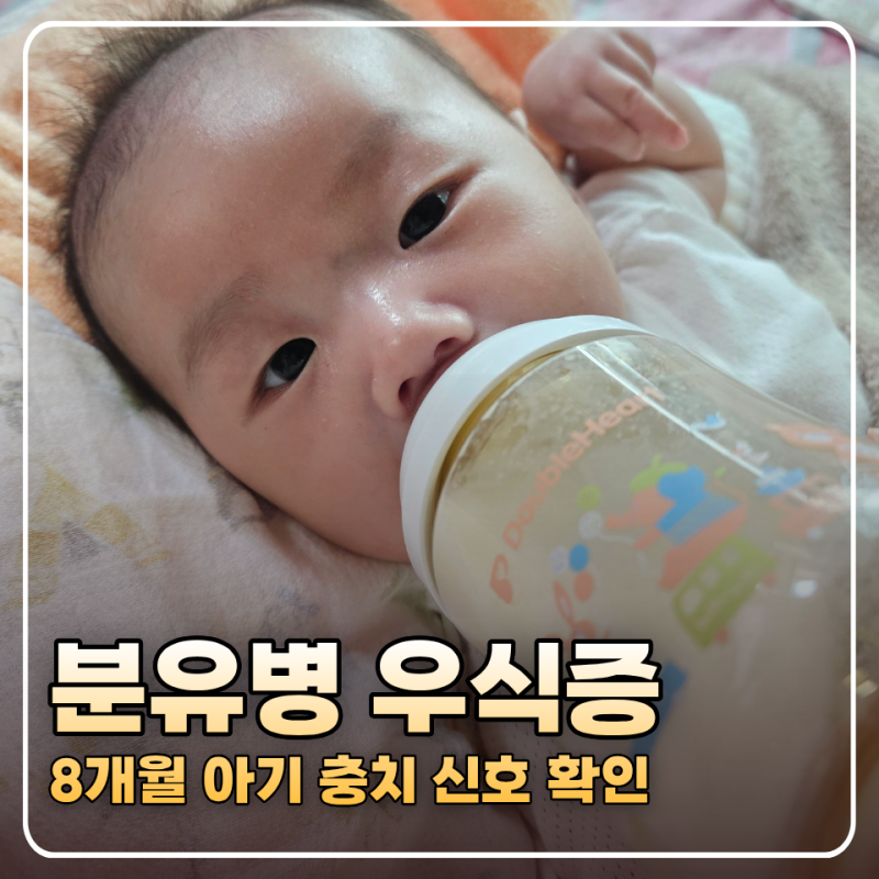 8개월 아기 분유병 우식증 젖병 물고 자면 충치 생길까?