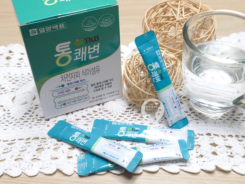 식이섬유 가득한 일양약품 TKB통쾌변 차전자피먹는법