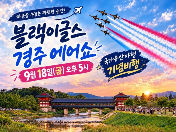 경주 블랙이글스 에어쇼 본비행 일정, 명당 통제시간 현지인 주차꿀팁