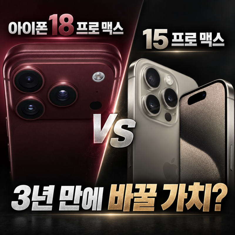 아이폰 18 프로맥스 vs 15 프로맥스 비교｜3년 만에 바꿀 가치 있을까?