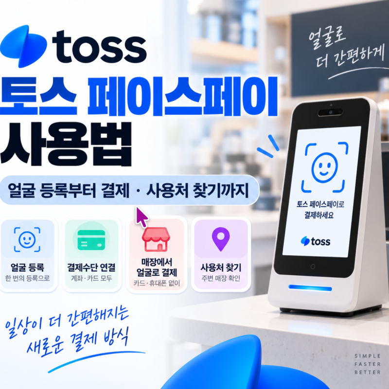 토스 페이스페이 사용법, 얼굴 등록부터 결제·사용처 찾기까지