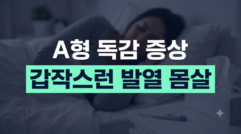 A형 독감 증상부터 잠복기·치료·격리까지｜혹시 나도 독감일까?