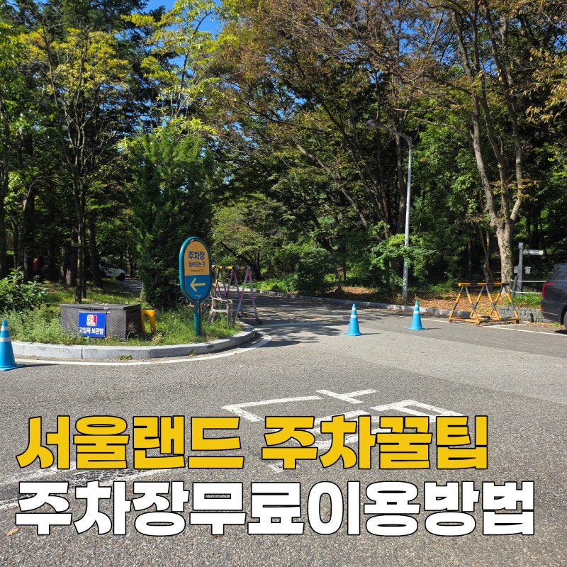 [서울랜드 주차 총정리] 동문 주차장 요금, 무료 정산 꿀팁 & 앱 활용법까지!