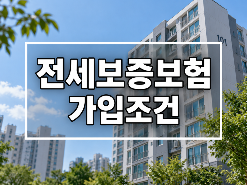 전세보증보험 가입조건, 내 집도 될까? 90% 계산부터