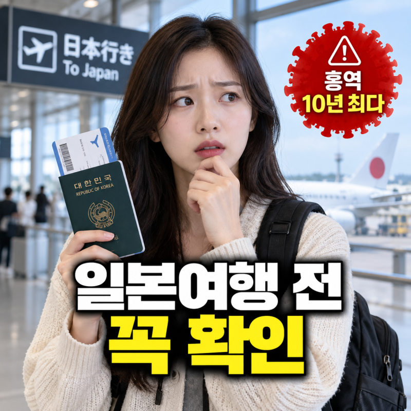 이번 추석 일본 간다면 꼭 확인하세요…홍역 10년 최다, 독감까지 5주 빨랐습니다