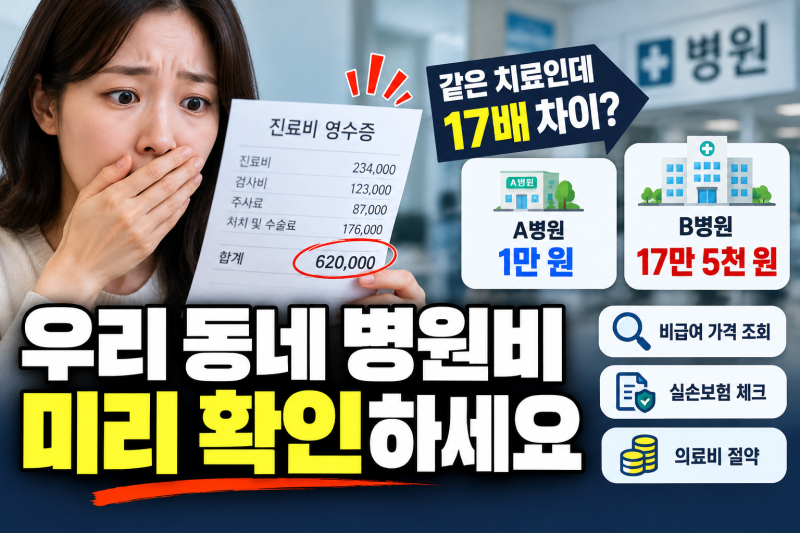비급여 진료비 조회 및 동네 병원비 비교 방법, 실손보험 청구 전 필수 확인 사항