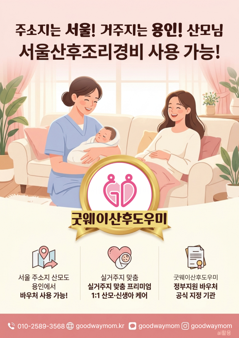 서울산후조리경비 결제 가능 용인산후도우미