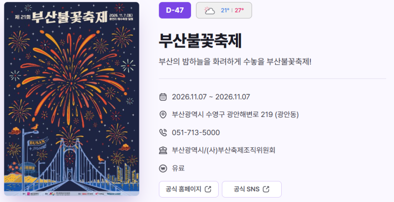 2026 부산불꽃축제 일정·유료석 예매·자리배치 및 타지 방문객 필수 꿀팁 총정리