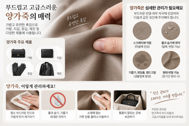 천연가죽클리너 양가죽 관리법