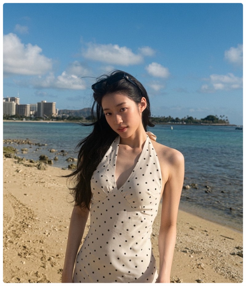 노윤서가 하와이에서 포착됐다? 청순미와 반전 섹시미 뒤태