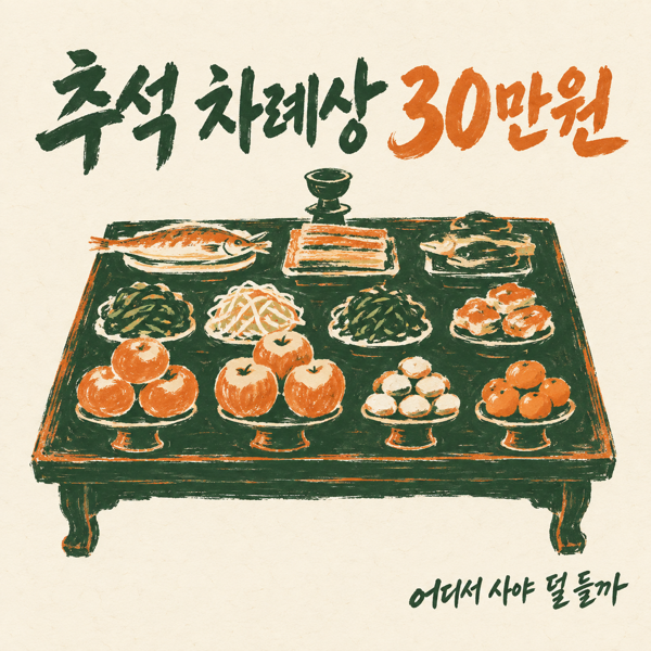 2026 추석 차례상 비용 얼마일까? 전통시장·대형마트 가격 비교