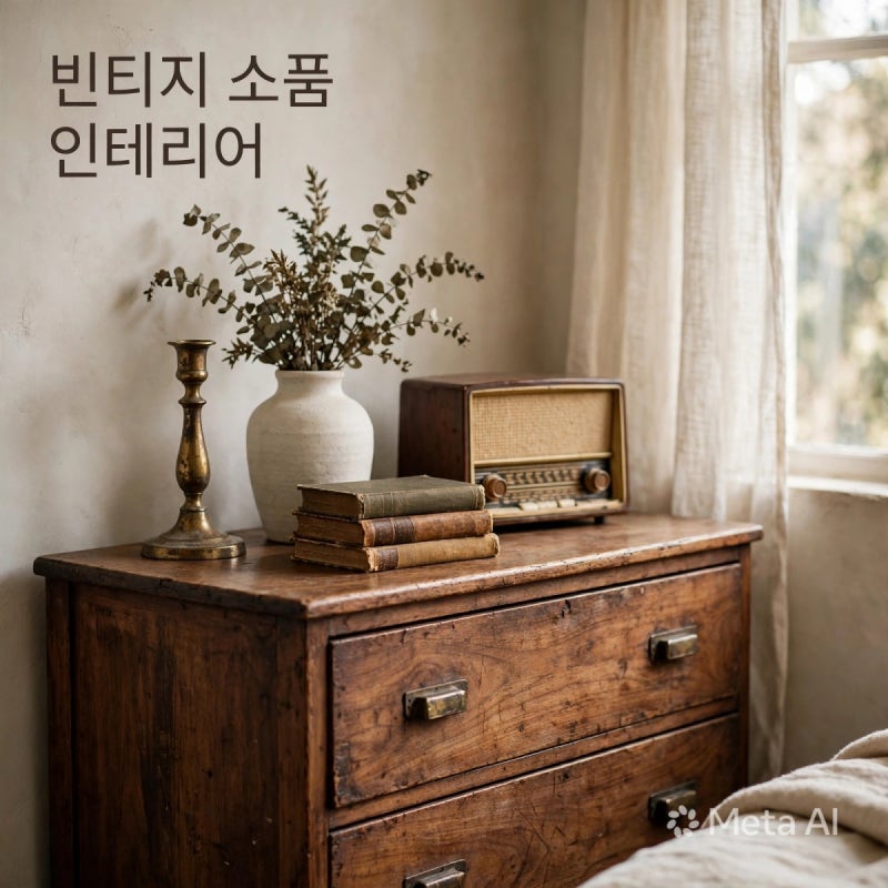 빈티지 소품 인테리어, 개성은 살리고 촌스러움은 빼는 배치