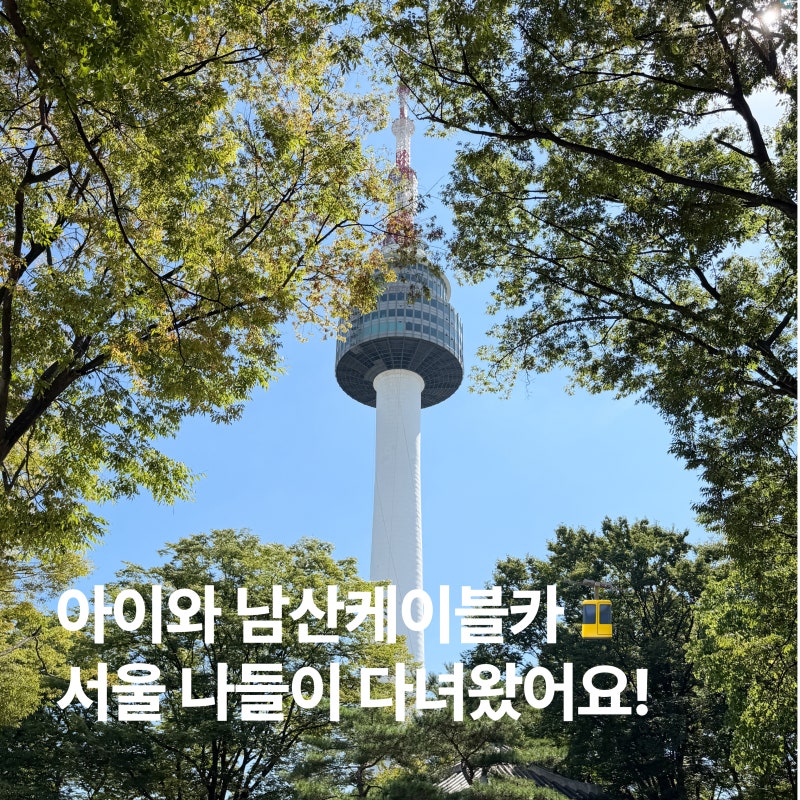 아이와 서울 나들이 추천! 남산케이블카 타고 남산 다녀온 후기 주차정보