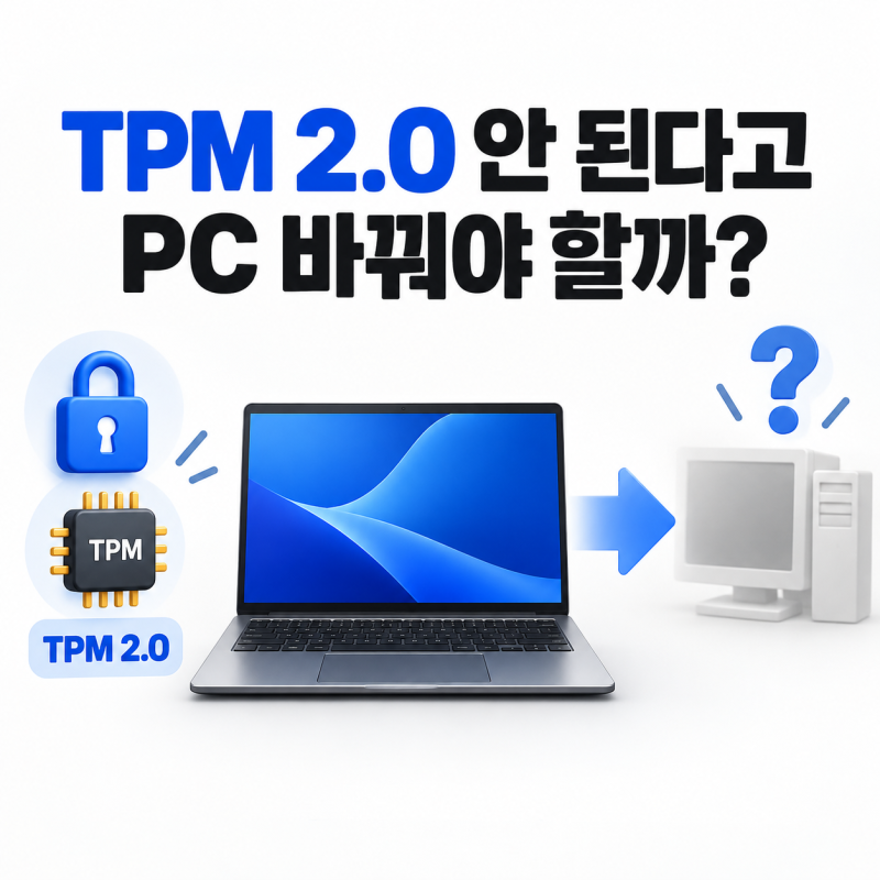 윈도우11 TPM 2.0 안 될 때 PC 바꿔야 할까? 교체 전 확인 순서
