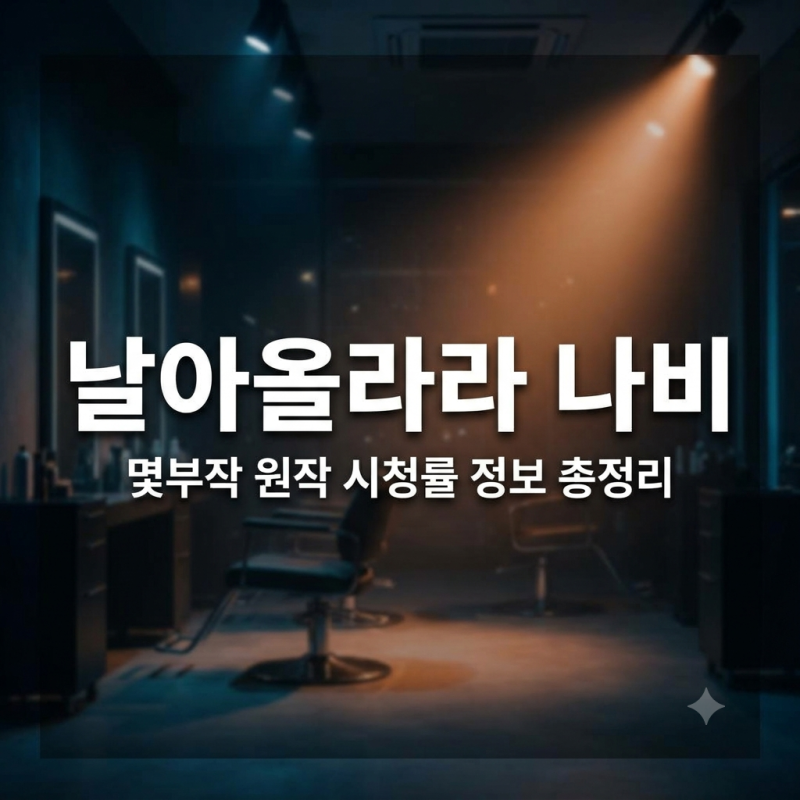 드라마 날아올라라 나비 몇부작? OTT, 원작, 시청률 기본정보 총정리