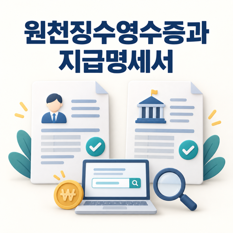 원천징수영수증과 지급명세서는 무엇이 다를까?｜소득자료 확인 방법