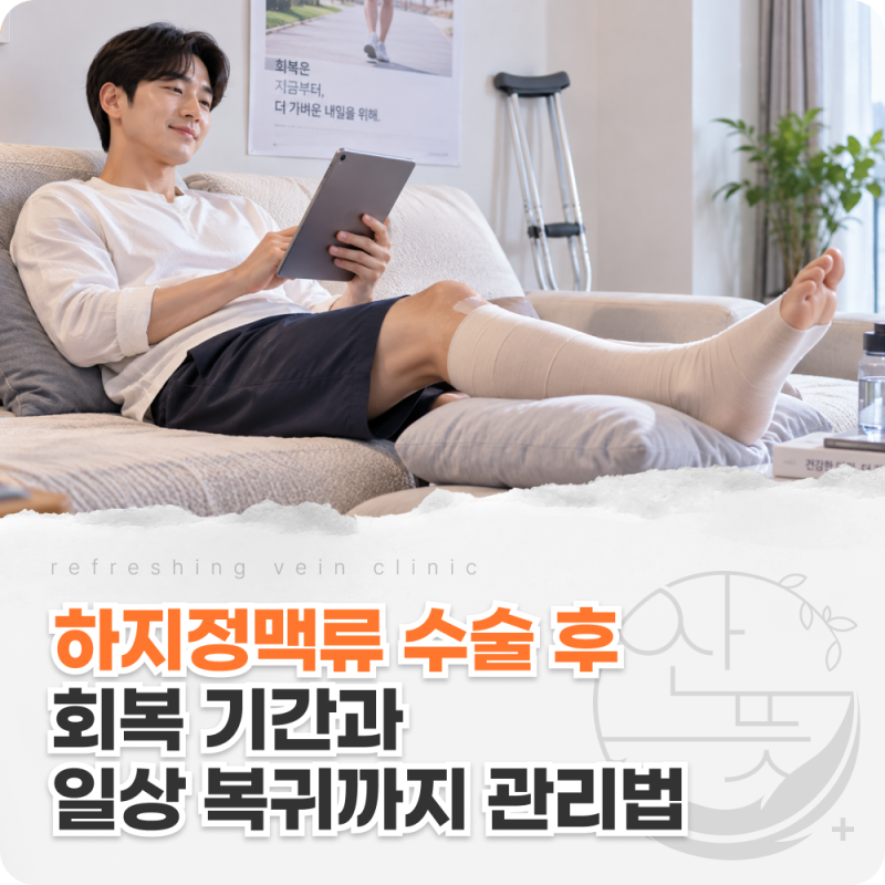 신용산외과 하지정맥류 수술 후 회복 기간과 일상 복귀까지 관리법