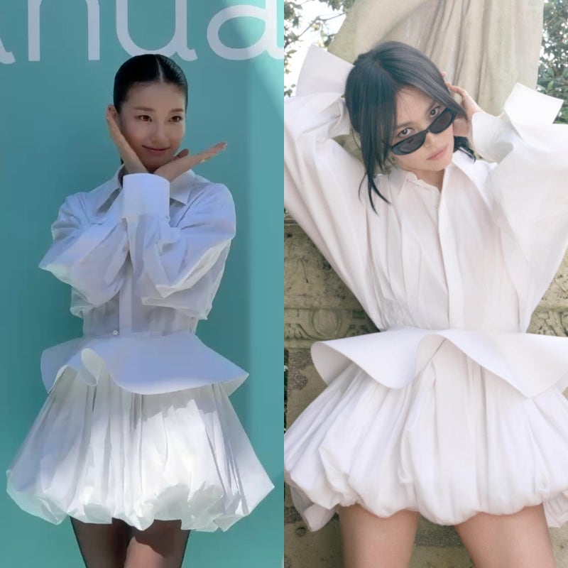 "B-cut " 송혜교가 먼저 입은 그 원피스, 수지 송혜교 나란히 놓고 보니..