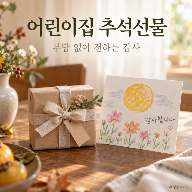 어린이집 추석선물 뭐가 좋을까?｜선생님께 부담되지 않는 감사선물 고르기