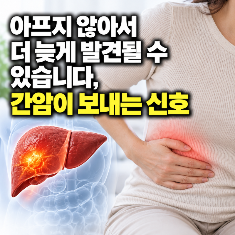 "아프지 않아서 더 늦게 발견될 수 있습니다", 간암이 보내는 신호