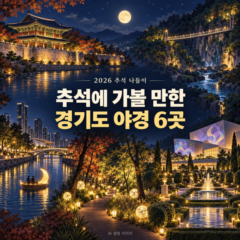 2026 추석 가볼만한곳｜경기도 야경 명소 6곳 총정리