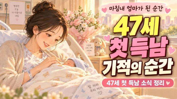 <b>한다감</b> 47세 첫 득남, 결혼 6년 만에 전한 <b>출산</b> 소식과 의미