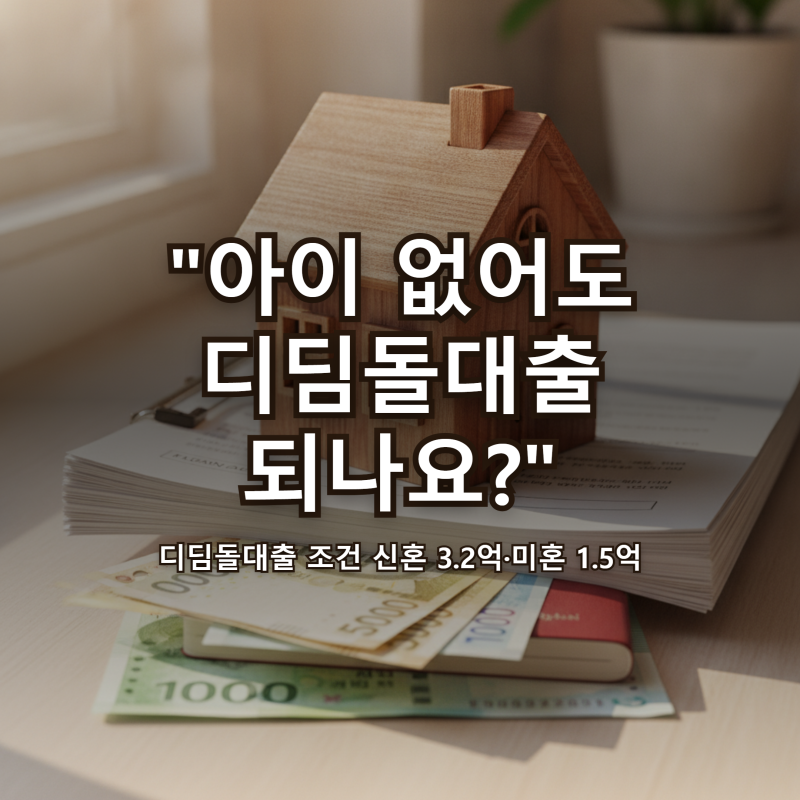 디딤돌대출 조건 "아이 없어도 돼?" 신혼 3.2억·미혼 1.5억, 신생아특례 차이
