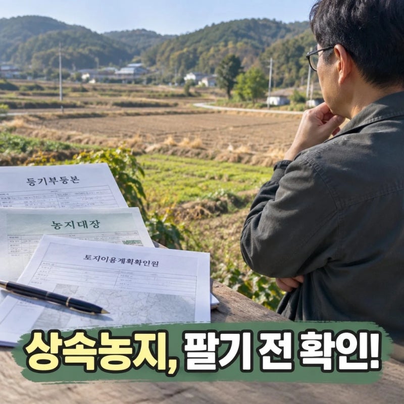 상속받은 농지 처분 전 확인사항