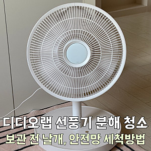 [정보] 디디오랩 무선 접이식 선풍기 세척방법｜가을맞이 선풍기 청소 후기
