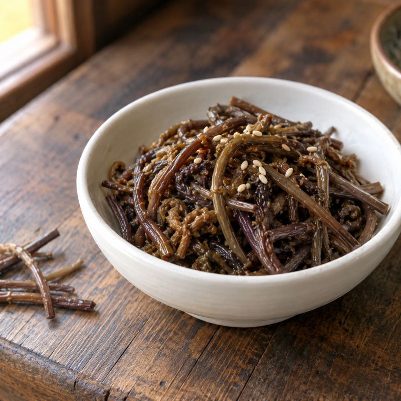 제사 고사리나물볶음, 육수 대신 참치액 한 작은술이 감칠맛을 만듭니다