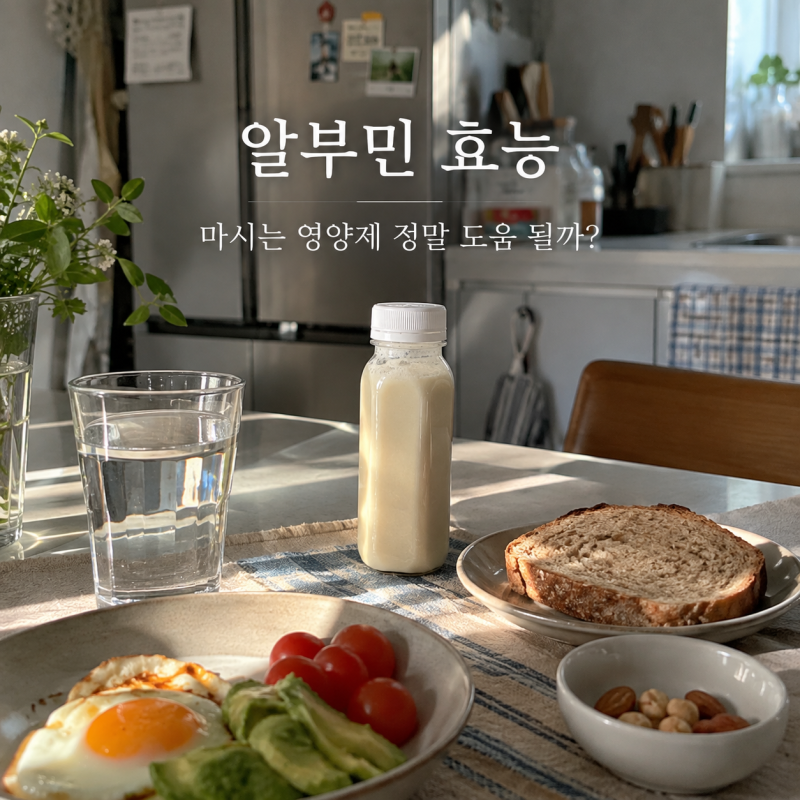 알부민 효능, 마시는 영양제 정말 도움 될까? 성분·부작용까지 확인